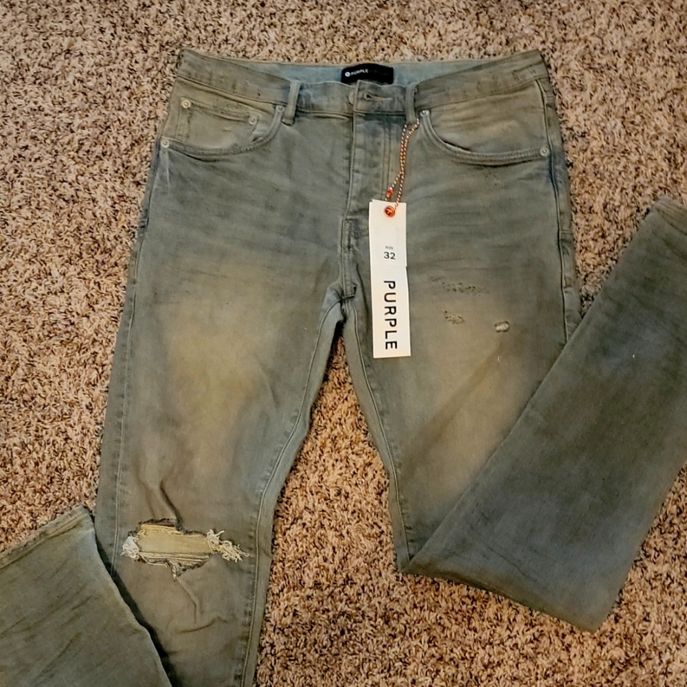 Designer purple jeans